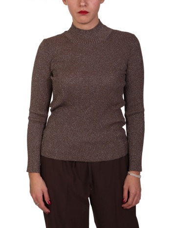 marella monochrome μπλουζα sanna πλεκτο ζιβαγκο lurex καφε σε προσφορά