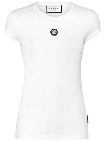philipp plein t-shirt sexy pure hexagon logo λευκο σε προσφορά
