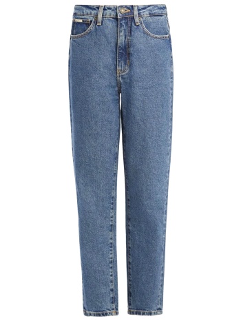 guess jeans παντελονι jeans mom μπλε σε προσφορά