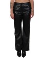 marella 1 παντελονα foglia faux leather μαυρο