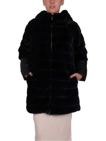 marella emme μπουφαν maranta καπιτονε faux fur μαυρο σε προσφορά