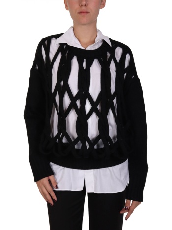 patrizia pepe μπλουζα πλεκτο μαυρο σε προσφορά