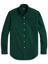 ralph lauren πουκαμισο button down custom fit logo πρασινο