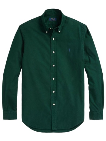 ralph lauren πουκαμισο button down custom fit logo πρασινο σε προσφορά