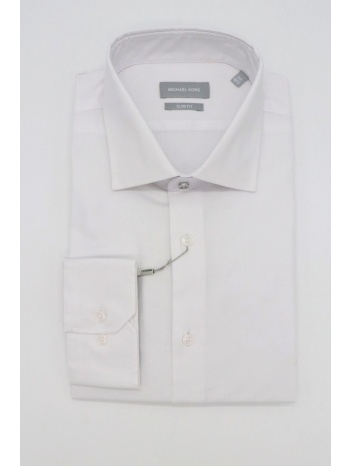 michael kors πουκαμισο slim fit pinpoint stretch λευκο