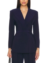 norma kamali σακακι classic double breasted σκουρο μπλε