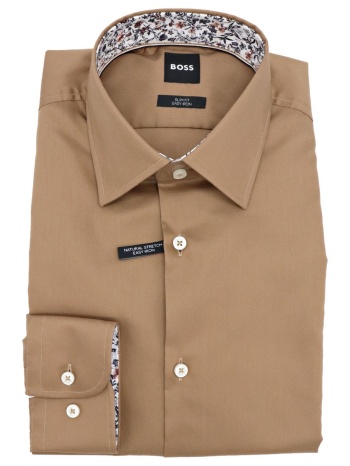 boss πουκαμισο slim fit easy iron h-hank-kent-c3-214 καμηλο σε προσφορά