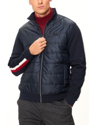 hechter ζακετα sweat logo μπλε σκουρο