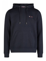 hechter φουτερ hoodie logo μπλε σκουρο
