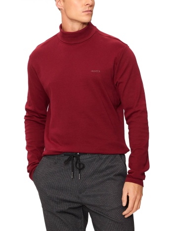 hechter t-shirt jersey rollneck logo μπορντω σε προσφορά