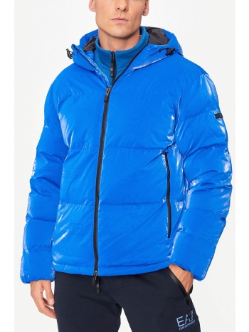 armani 7 μπουφαν φουσκωτο hoodie logo ρουα μπλε σε προσφορά