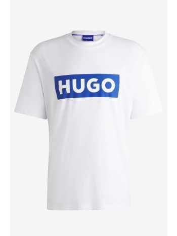 hugo blue t-shirt nico λευκο