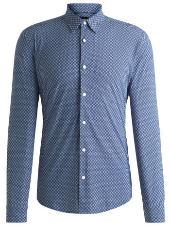 boss πουκαμισο μικροσχεδιο slim fit p-roan-kent-c1-233 μπλε σε προσφορά