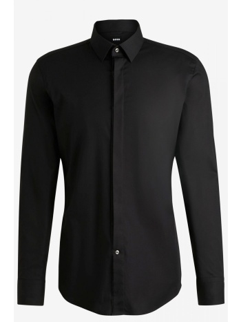 boss πουκαμισο slim fit easy iron h-hank-party2-221 μαυρο σε προσφορά