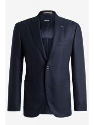 boss σακακι regular fit h-janson 233 μπλε