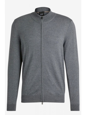 boss πλεκτο full zip balonso-l γκρι σε προσφορά