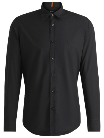 boss casual πουκαμισο regular fit relegant 6 m μαυρο