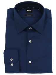 boss πουκαμισο regular fit stretch h-joe-kent-c1-214 μπλε