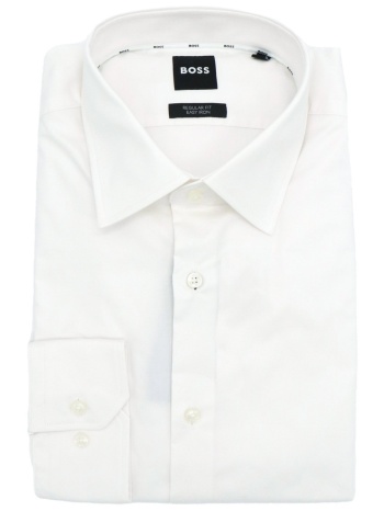 boss πουκαμισο regular fit stretch h-joe-kent-c1-214 λευκο σε προσφορά