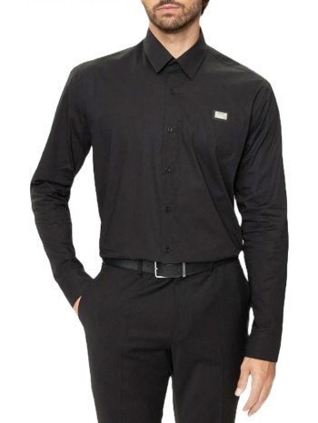 karl lagerfeld πουκαμισο metallic logo μαυρο σε προσφορά