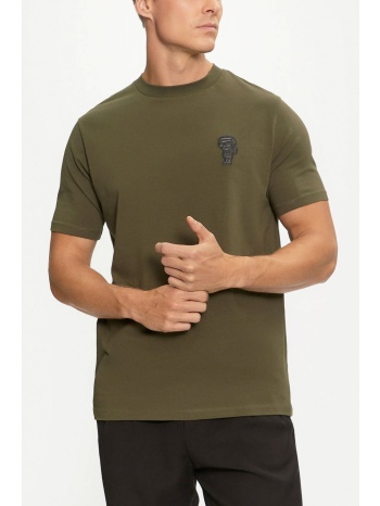 karl lagerfeld t-shirt logo χακι σε προσφορά