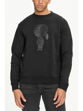 karl lagerfeld φουτερ crew neck logo μαυρο σε προσφορά