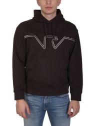 emporio armani φουτερ hoodie big eagle logo χακι