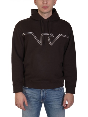 emporio armani φουτερ hoodie big eagle logo χακι σε προσφορά
