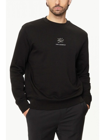 karl lagerfeld φουτερ crew neck gold logo μαυρο σε προσφορά