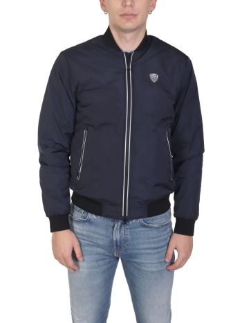 armani 7 μπουφαν bomber logo μπλε σε προσφορά