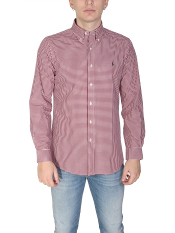 ralph lauren πουκαμισο καρω button down custom fit σε προσφορά