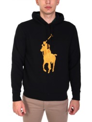 ralph lauren φουτερ hoodie big pony logo μαυρο