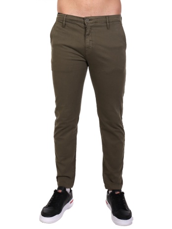 guess jeans παντελονι chino slim fit χακι σε προσφορά