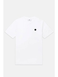 balr. t-shirt hexline regular fit logo λευκο