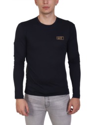 armani 7 t-shirt gold logo μπλε