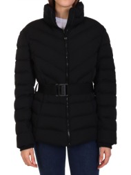 armani 7 μπουφαν φουσκωτο ζωνη καπιτονε μαυρο