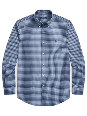 ralph lauren πουκαμισο button down καρω logo μπλε σε προσφορά