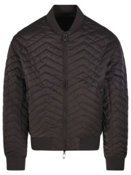 emporio armani μπουφαν bomber logo καφε