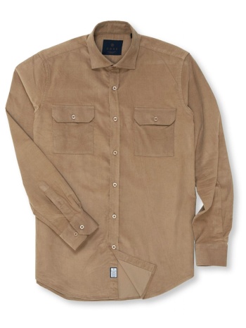 dors πουκαμισο κοτλε logo μπεζ σε προσφορά