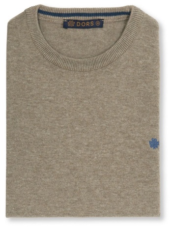 dors πλεκτο crewneck logo μπεζ σε προσφορά