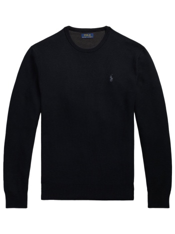 ralph lauren πλεκτο crew neck logo μαυρο σε προσφορά