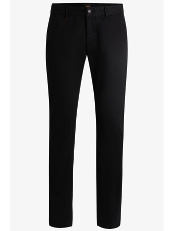 boss casual παντελονι chino slim fit chino slim μαυρο