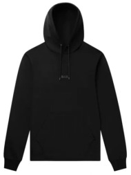 balr. q-series φουτερ hoodie regular fit μεταλλικο logo μαυρο