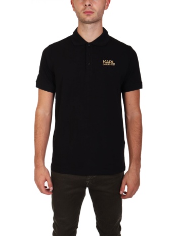 karl lagerfeld polo gold logo μαυρο σε προσφορά