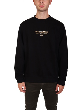 karl lagerfeld φουτερ crew neck gold logo μαυρο σε προσφορά