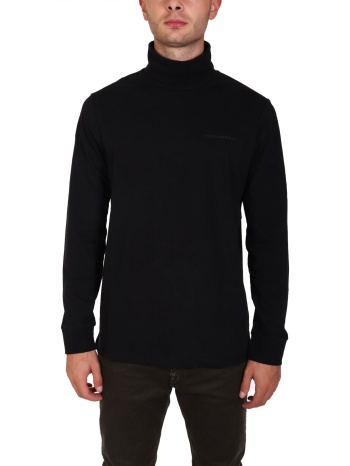 karl lagerfeld t-shirt rollneck logo μαυρο σε προσφορά