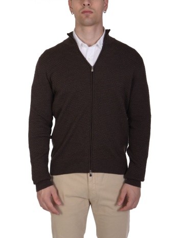 gran sasso πλεκτο fullzip καφε σε προσφορά