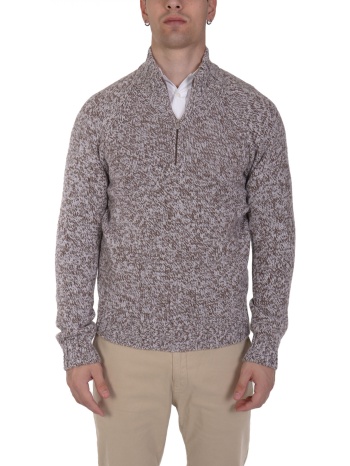 gran sasso πλεκτο halfzip καφε σε προσφορά