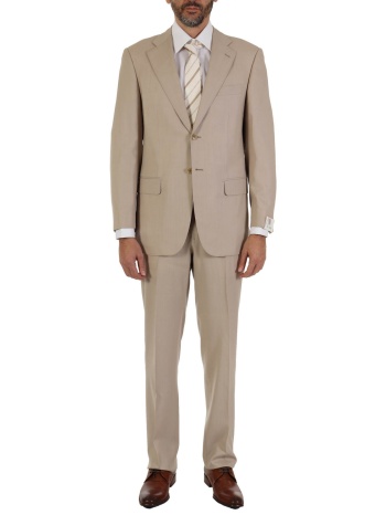 pal zileri κοστουμι δικουμπο μικροσχεδιο μπεζ σε προσφορά