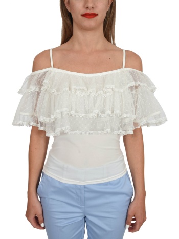 twins top βολαν τουλι λευκο σε προσφορά